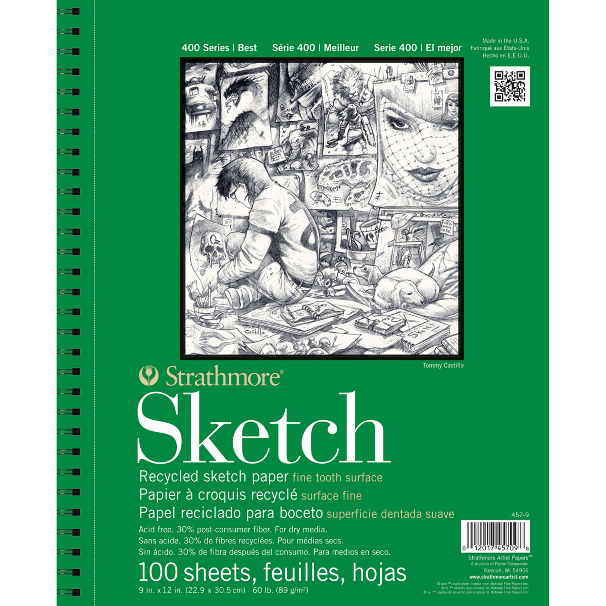 Strathmore® 400 Series Recycled Sketch Paper Pad